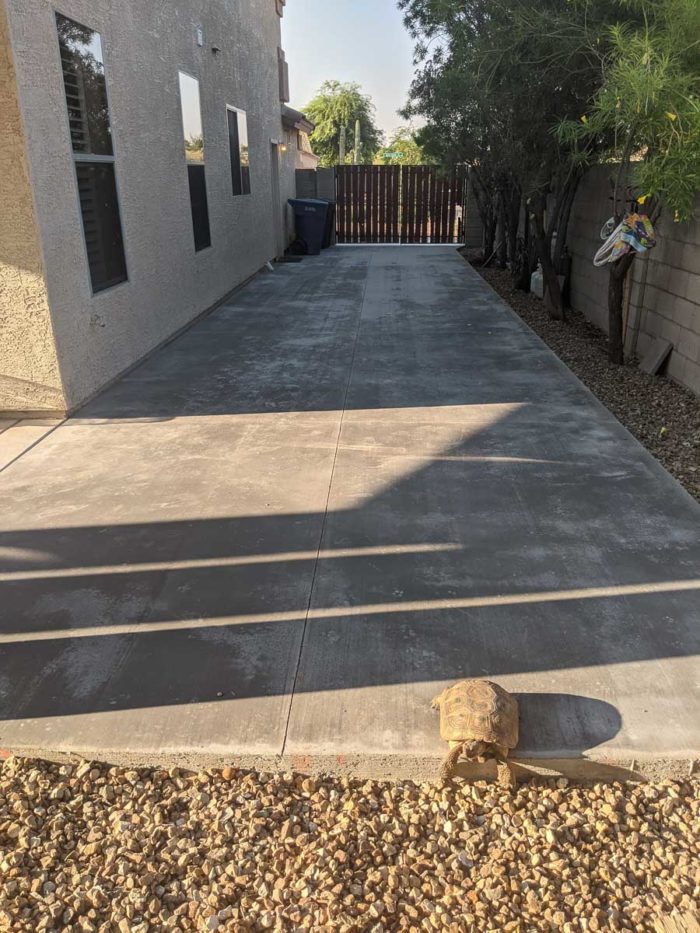 concrete driveway extension in Gilbert, AZ